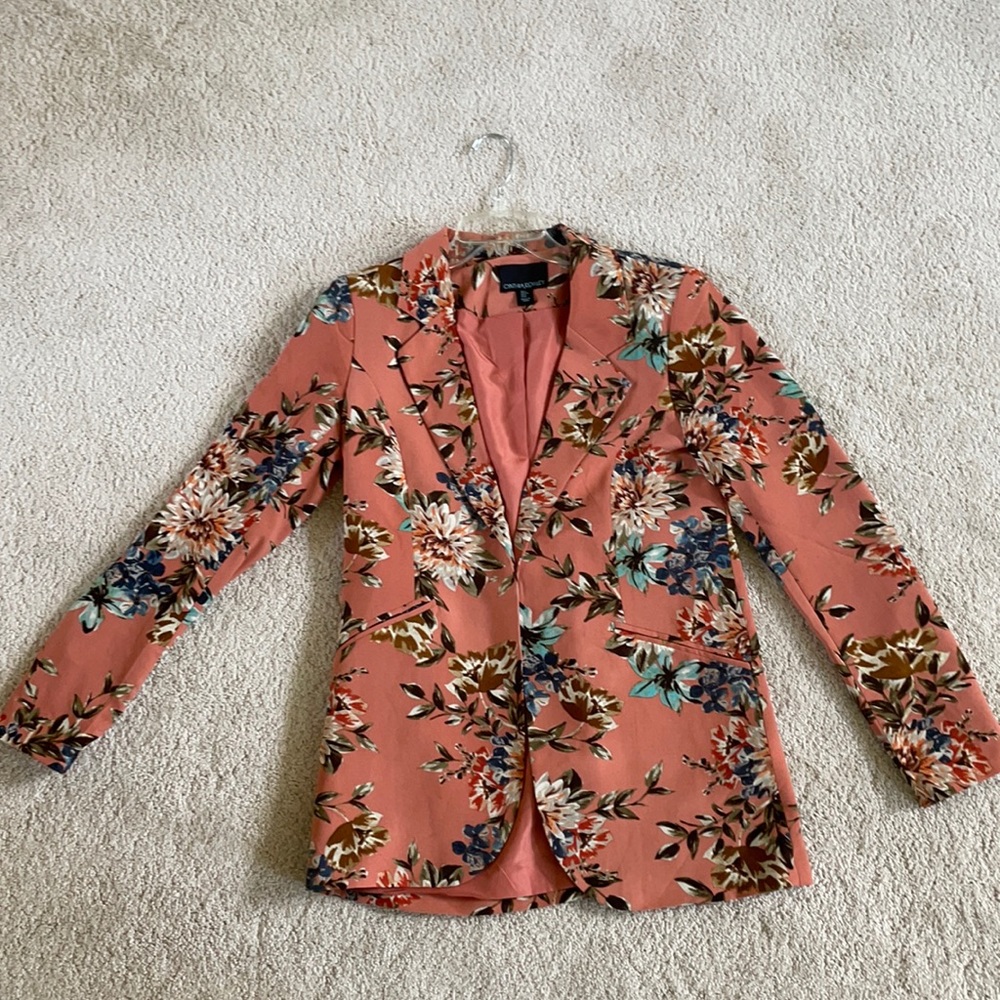 Cynthia Rowley floral blazer
